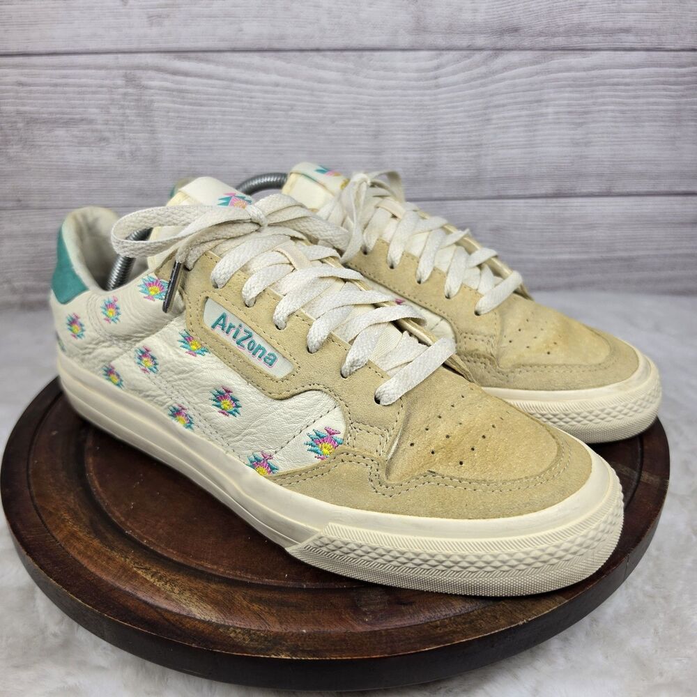 Adidas x Arizona Iced Tea Lemon Continental Vulc Cream Teal Men’s Size 10 FV2714